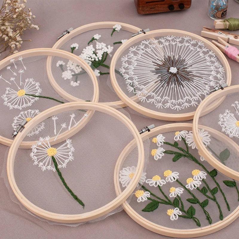 DIY Flowers Plants Pattern Embroidery Set