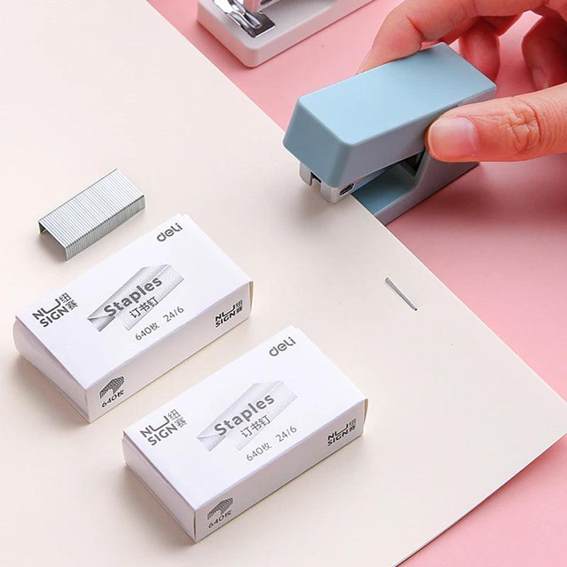 DELI Mini Stapler Set