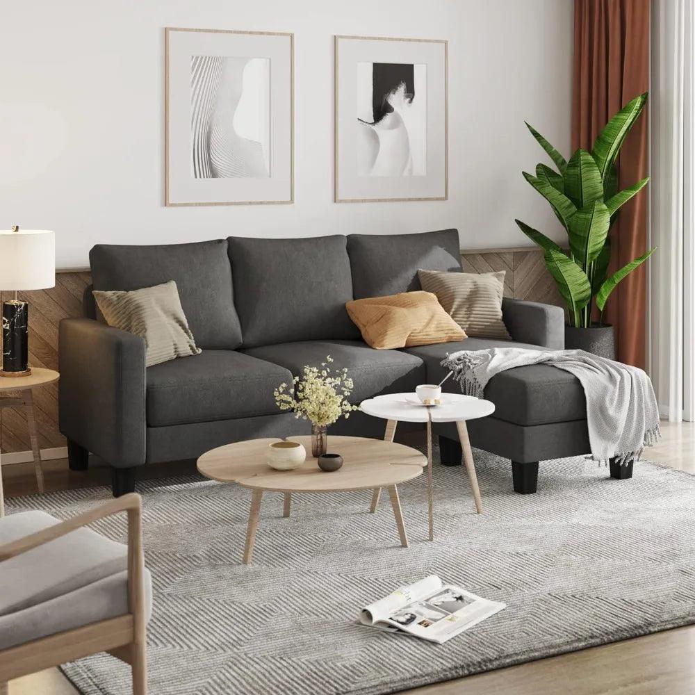 Convertible L-shaped sofa Set