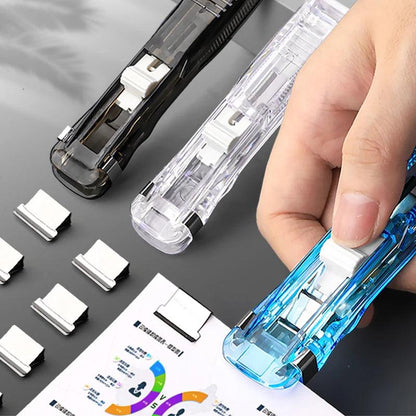 Mini Traceless Reusable Hand Clamp Push Stapler