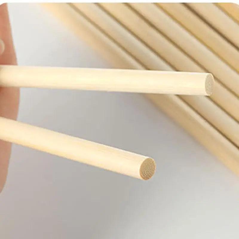 Round Wooden Bamboo Sticks