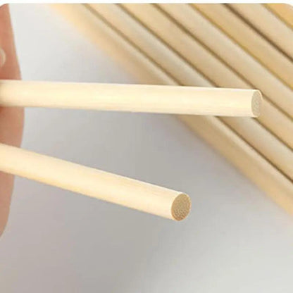 Round Wooden Bamboo Sticks