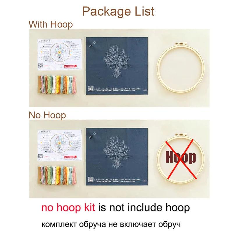 Flower Embroidery Starter Kit