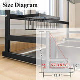 Adjustable (26.8" to 34.6") Large Dish Drying Rack