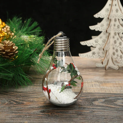 Christmas LED Bulb Shape Glowing Pendant orniment