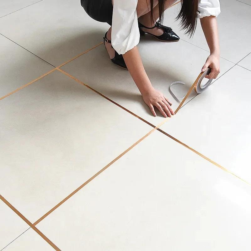 Brushed Gold Silver Floor Edging