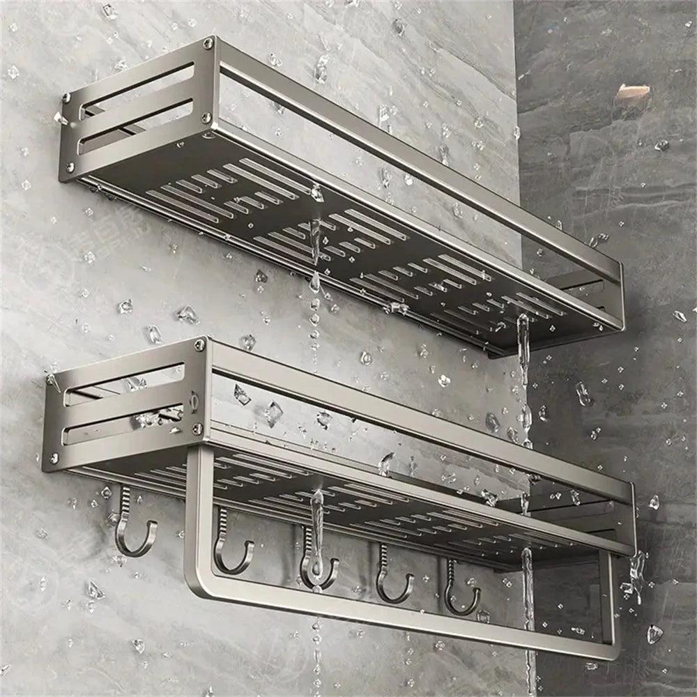 Aluminum Wall-Mounted Spice Rack