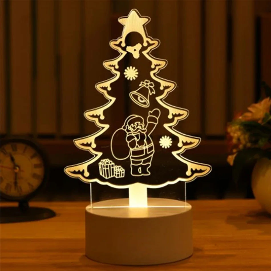 3D Lamp USB LED Night Lamp Christmas Decorations