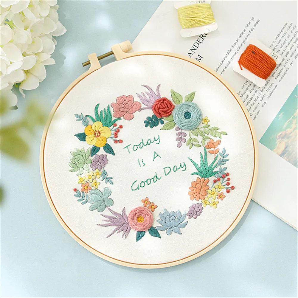 Flower Embroidery Starter Kit