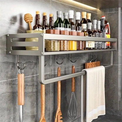 Aluminum Wall-Mounted Spice Rack