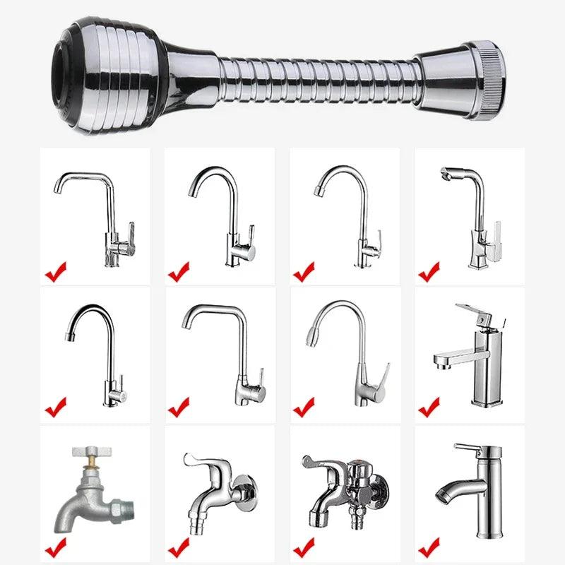 Rotatable Bubbler High Pressure Faucet Extender