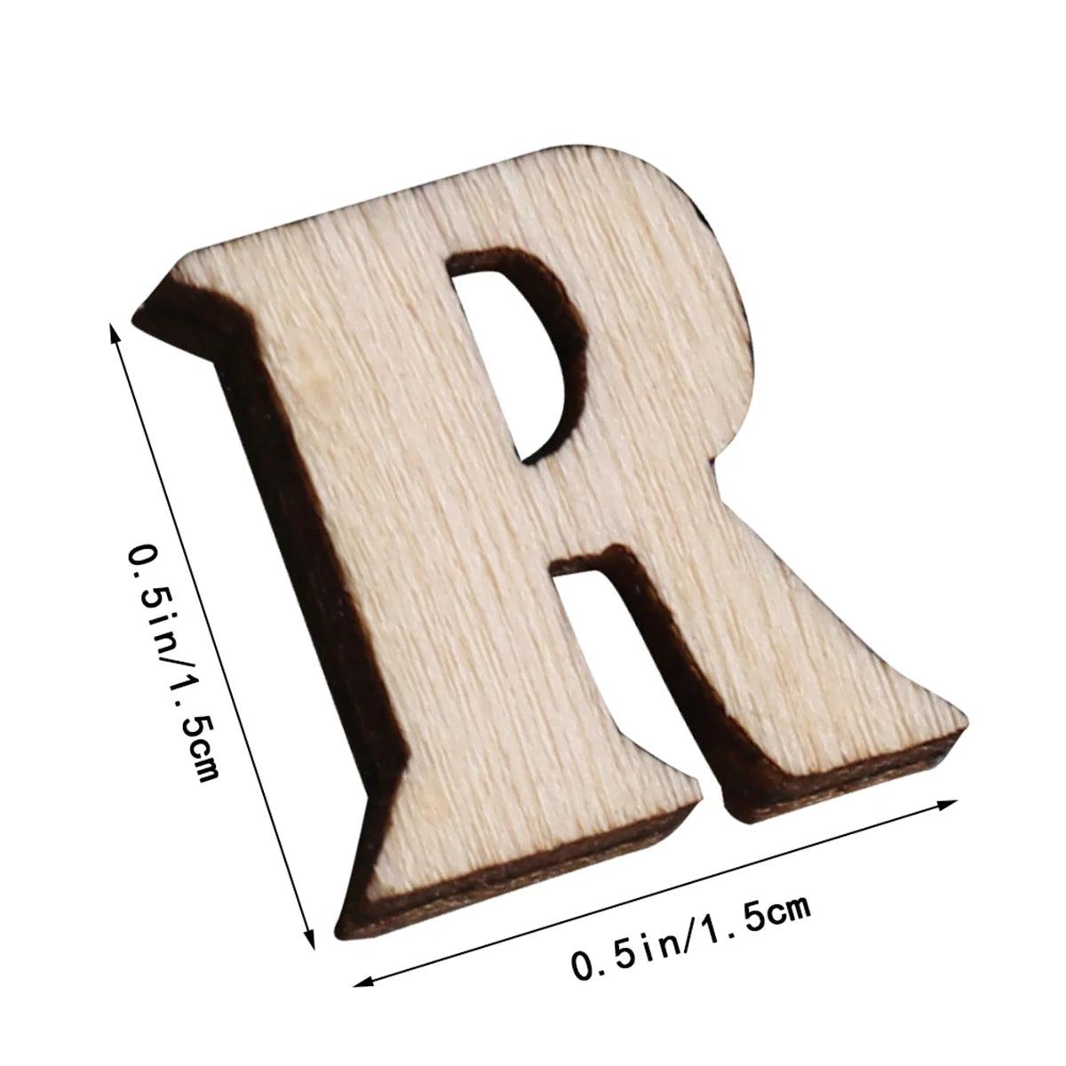 Wooden Slice Crafts Letters