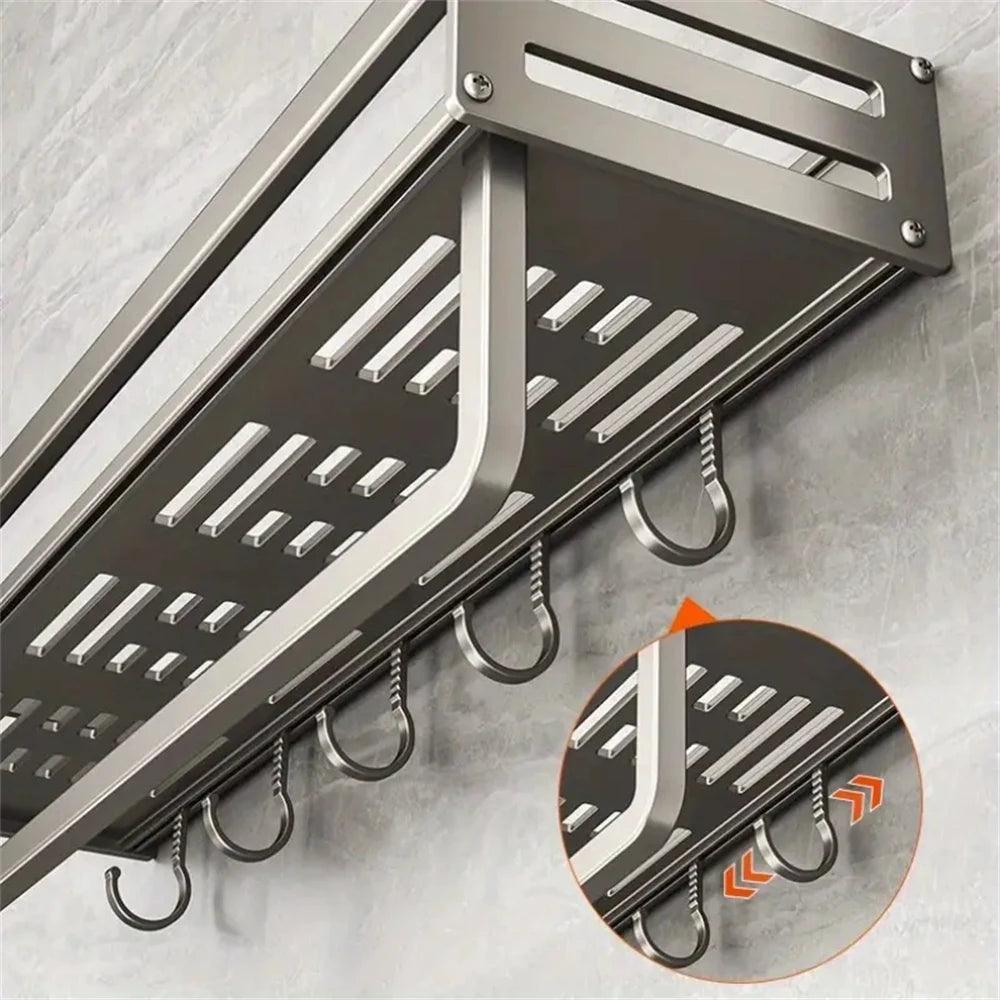 Aluminum Wall-Mounted Spice Rack