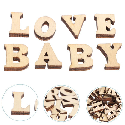 Wooden Slice Crafts Letters