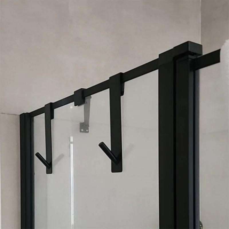 Stainless Steel Over Glass Door Towel Rack