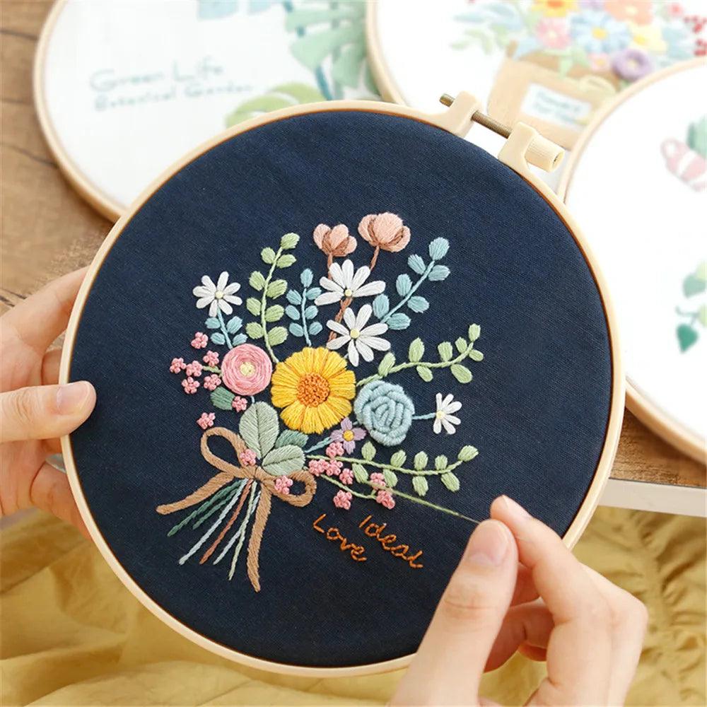 Flower Embroidery Starter Kit