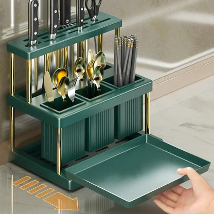 Kitchen Cutlery Holder Rack