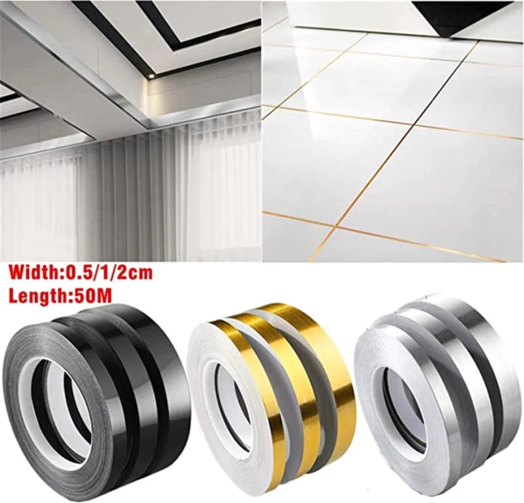 Gold black Self-Adhesive Tile Stickers Tape