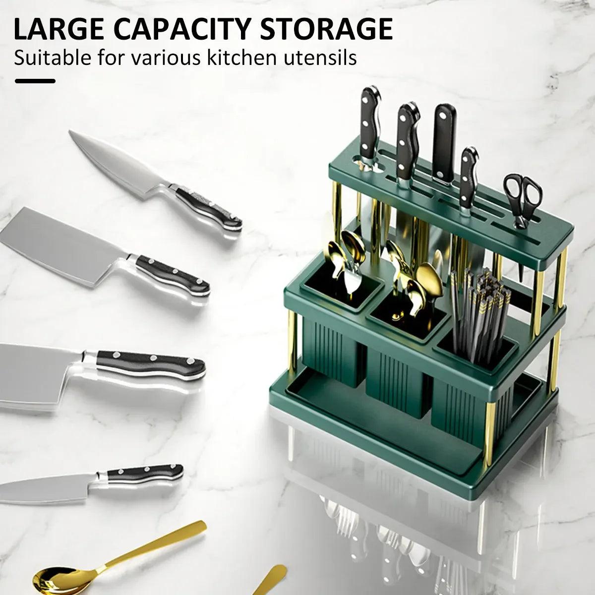 Kitchen Cutlery Holder Rack