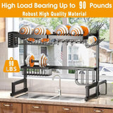 Adjustable (26.8" to 34.6") Large Dish Drying Rack