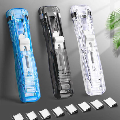 Mini Traceless Reusable Hand Clamp Push Stapler